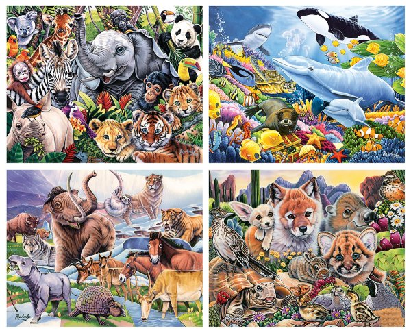 Коллаж из фотографий с животными