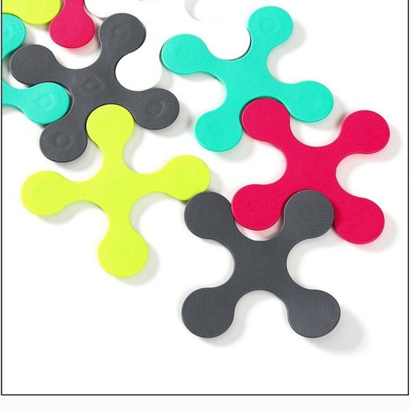 Противоскользящие наклейки на пол разноцветный круг