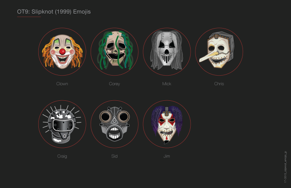 Slipknot наклейки