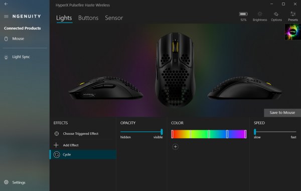 Мышь Wireless HYPERX Pulsefire Haste