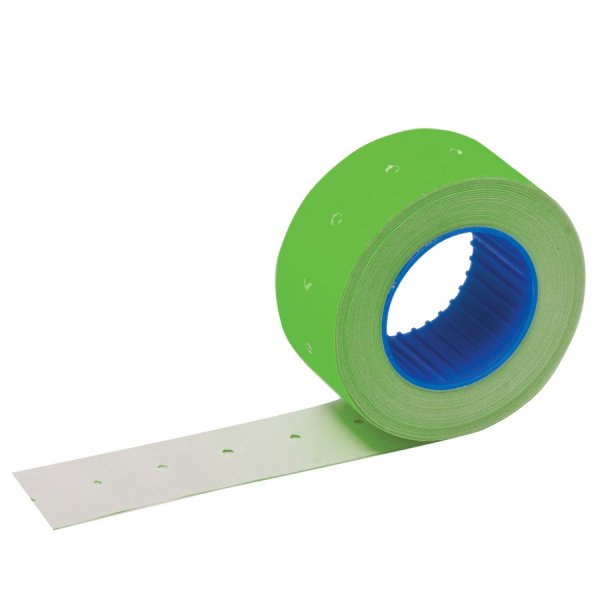 Этикет-лента прямоугольная зеленая 21.5х12 мм (10 рул/500 этик) артикул 205703