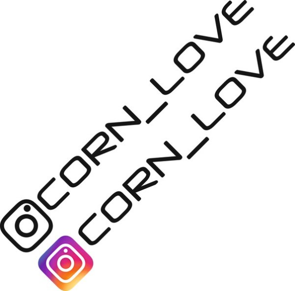 Наклейки на авто с инстаграммом