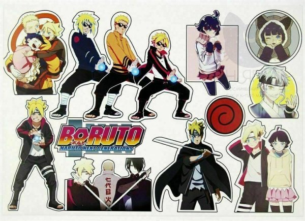 Наклейки аниме Боруто