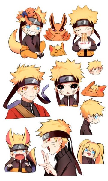Наклейки Наруто и Боруто