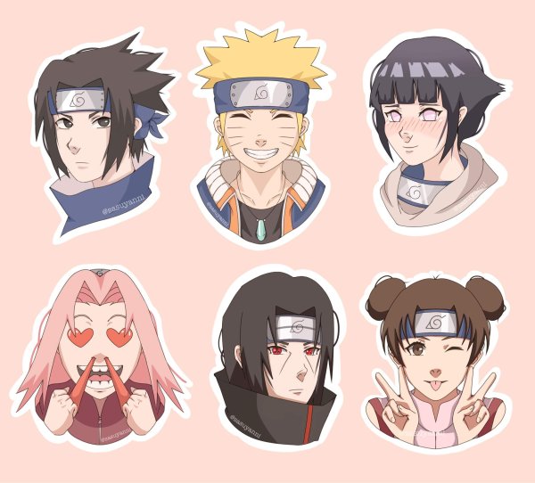 Наруто Стикеры Наруто
