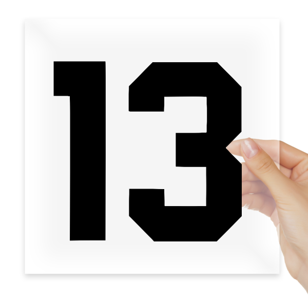 Цифра 13 на авто