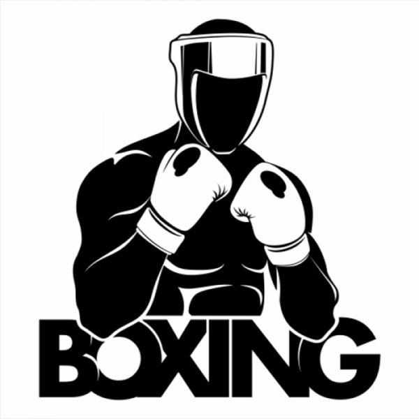 Трафарет боксера