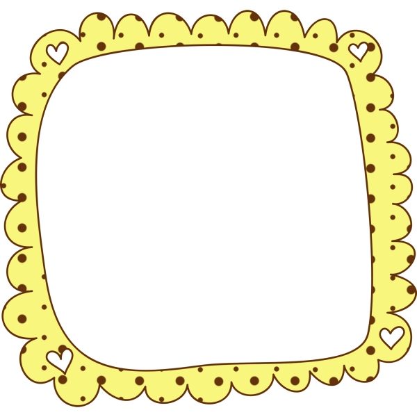 Рамка стикер на прозрачном фоне