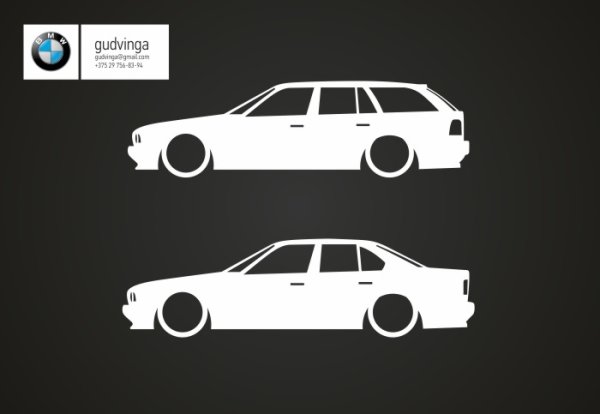Наклейки на БМВ е34