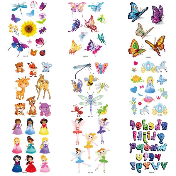 Детские тату наклейки