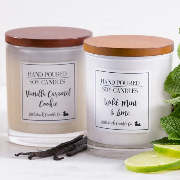 Наклейки на баночки свечей