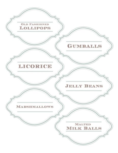 Готовые макеты этикеток для банки