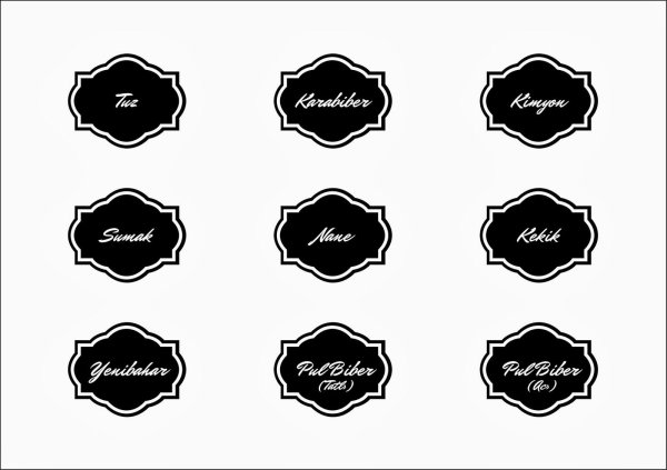 Макет наклеек на баночки