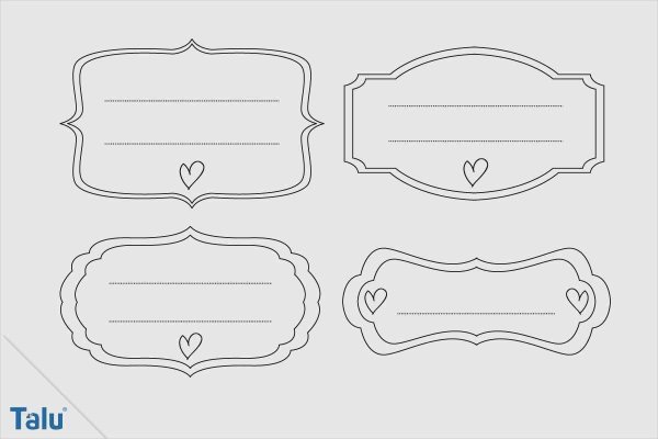 Этикетка трафарет