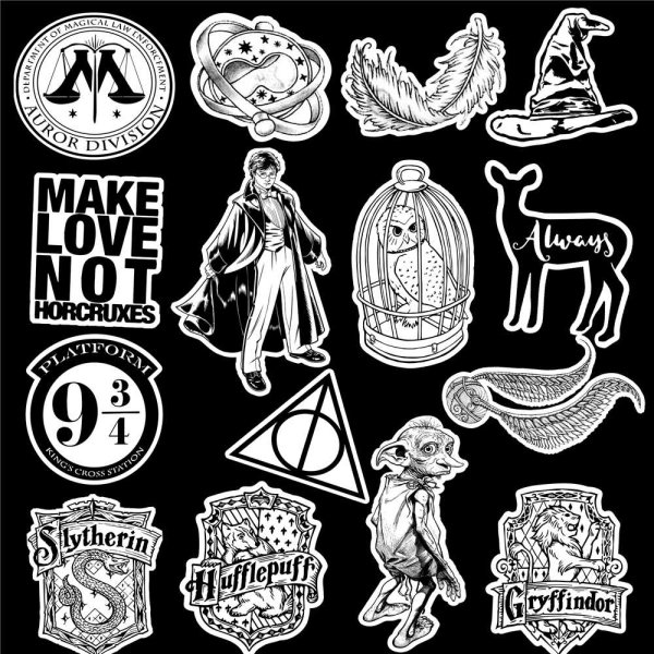 Мини раскраски для наклеек Гарри Поттер