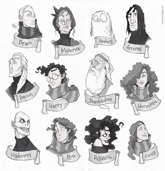 Раскраска Гарри Поттер Слизерин