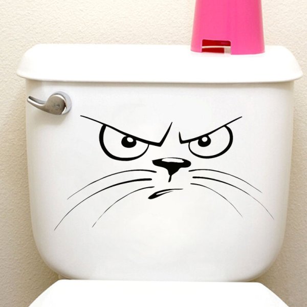 Стикеры на стену в туалете