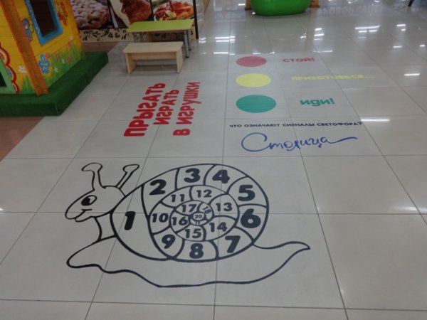 Напольные наклейки