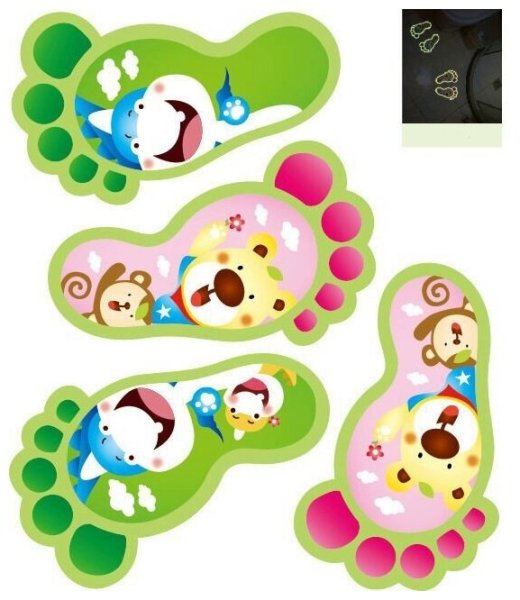 Наклейки на пол в детский сад