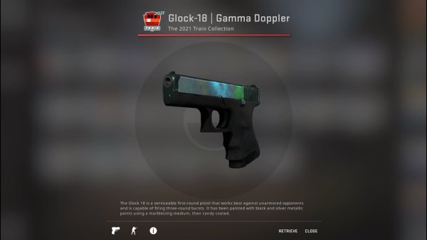 Glock 18 Gamma Doppler Emerald