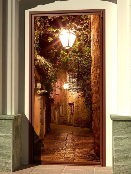 Фотообои на дверь