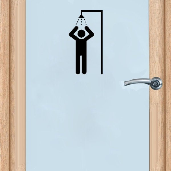 Креативные наклейки на туалет