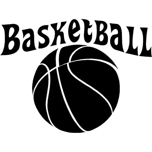 Наклейка баскетбольный мяч