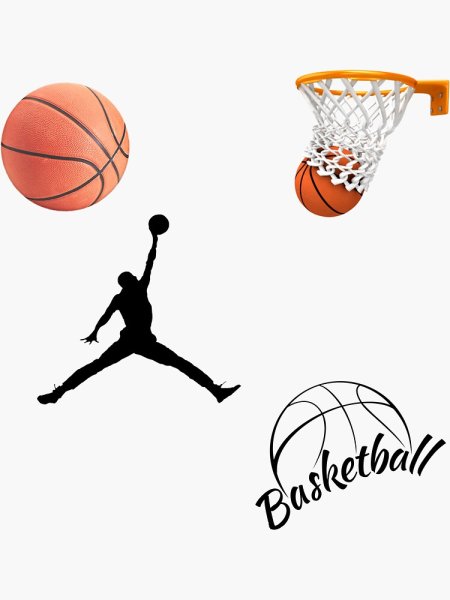 Наклейки баскетбол