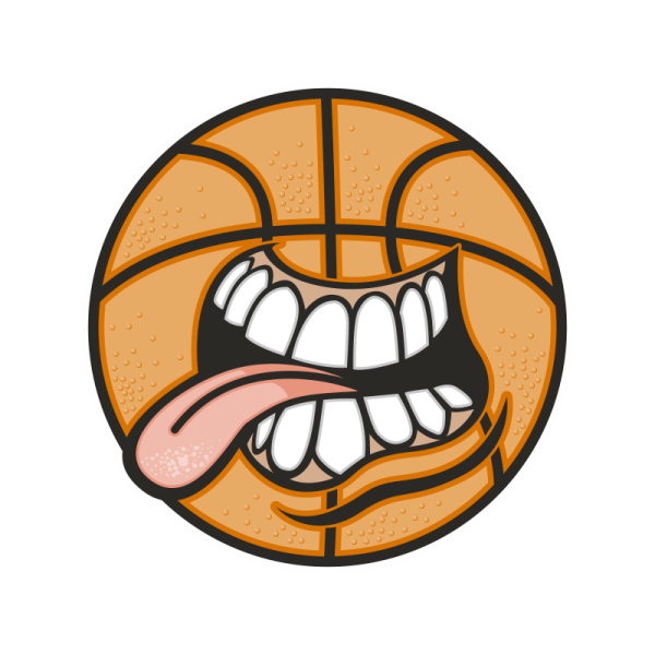 Баскетбольный мяч мультяшный