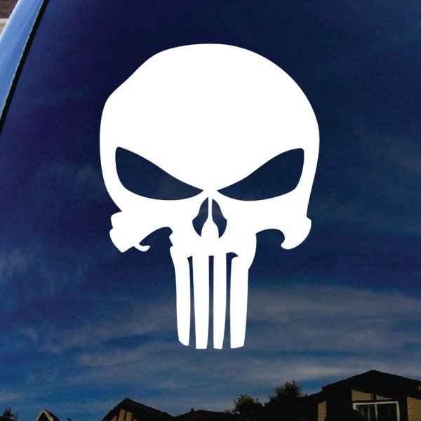 Наклейка череп Каратель