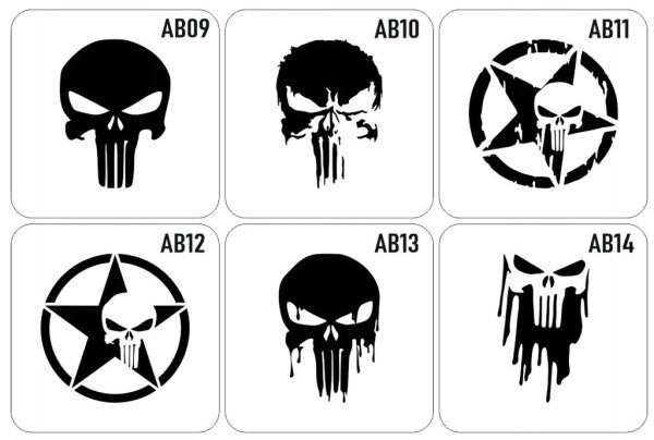 Наклейка череп Каратель