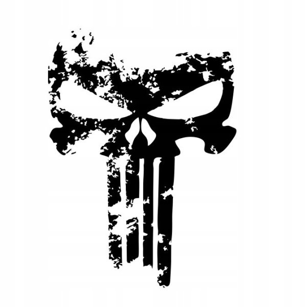 Наклейка череп Каратель