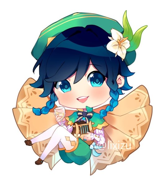 Венти Геншин Стикеры