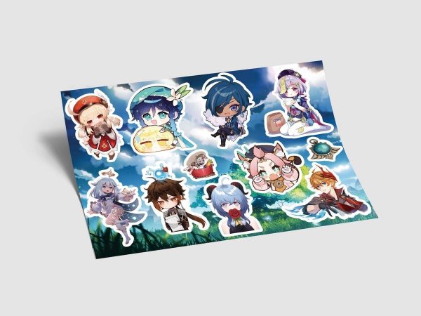 Наклейки Геншин Импакт