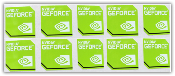 NVIDIA GEFORCE 1650 наклейка