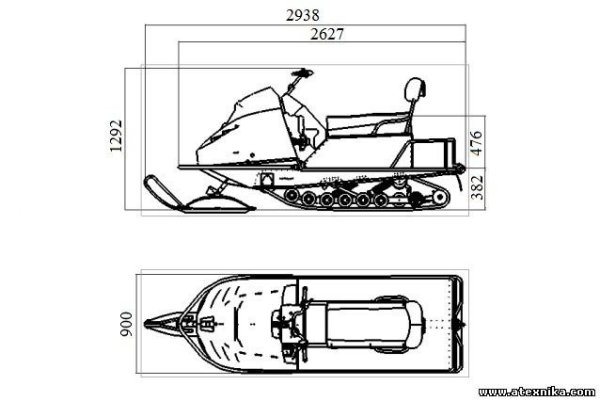 Электросхема снегохода Тайга Варяг 550