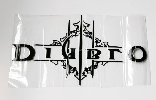 Диабло наклейка на машине