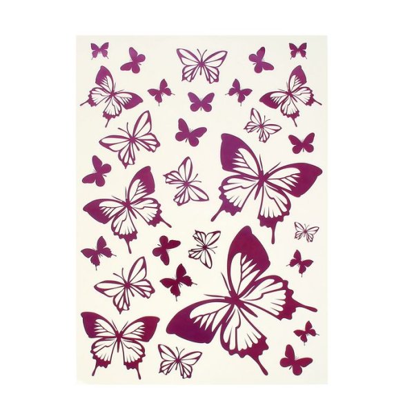 Наклейка интерьерная бабочки плоская
