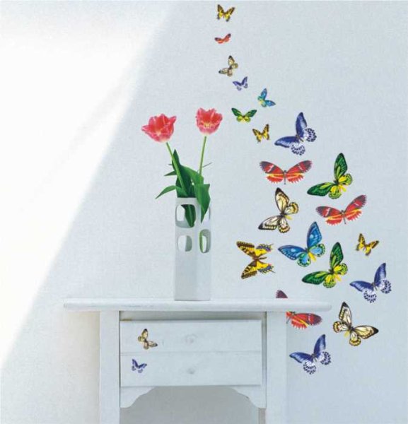 Бабочки на стену в детском саду