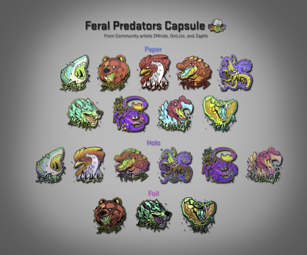 Feral Predators КС го наклейки