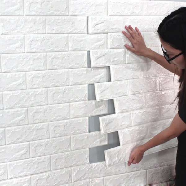 3д панели кирпичики самоклеящиеся обои