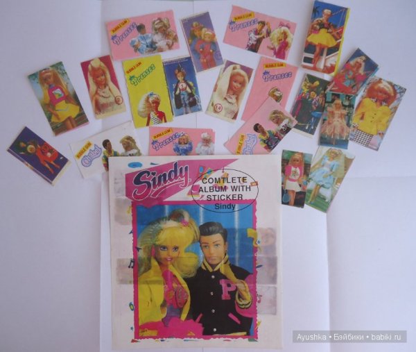 Наклейки Панини Барби 90е