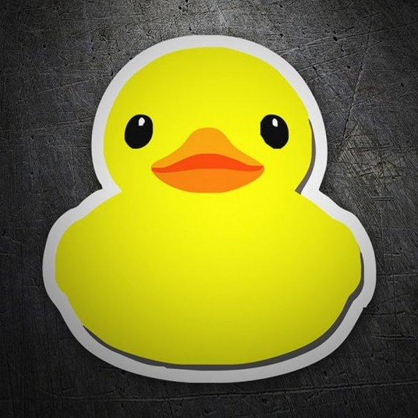 Наклейки уточка