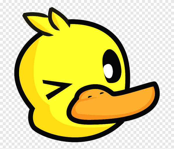 Стикер уточка