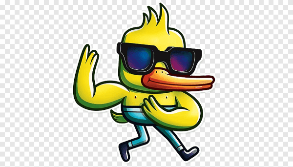 Утенок стикер