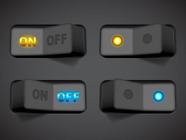 Кнопка включения и выключения иконка