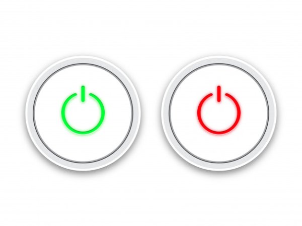 Наклейка вкл выкл