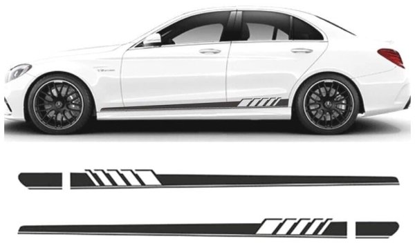 Наклейки АМГ на Мерседес w204