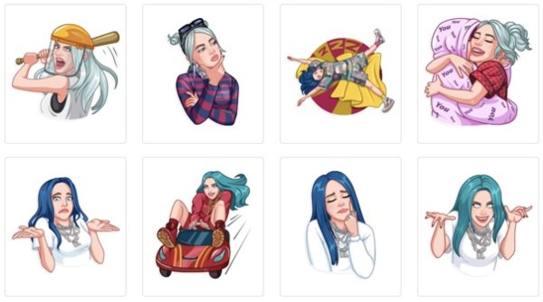 Стикерпаки Билли Айлиш