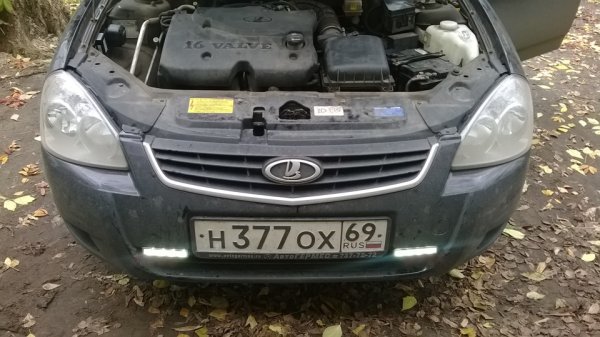 Наклейки на бампер Приора